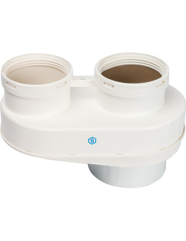 Адаптер котла STOUT Ø80/80 для подключения раздельных труб (Vaillant, Ptotherm)