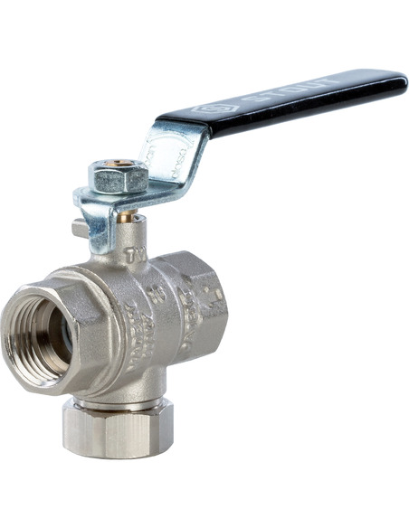 Кран шаровой STOUT 1/2" ВР-ВР с фильтром (рычаг)