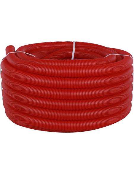 Труба гофрированная STOUT 40 мм для труб 32 мм красная