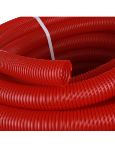 Труба гофрированная STOUT 40 мм для труб 32 мм красная