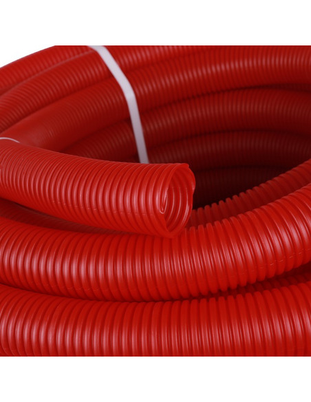 Труба гофрированная STOUT 40 мм для труб 32 мм красная