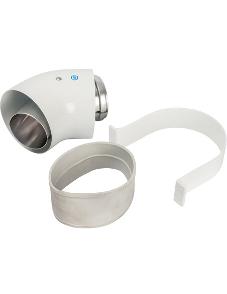 Отвод STOUT Ø60/100 - 45° п/м