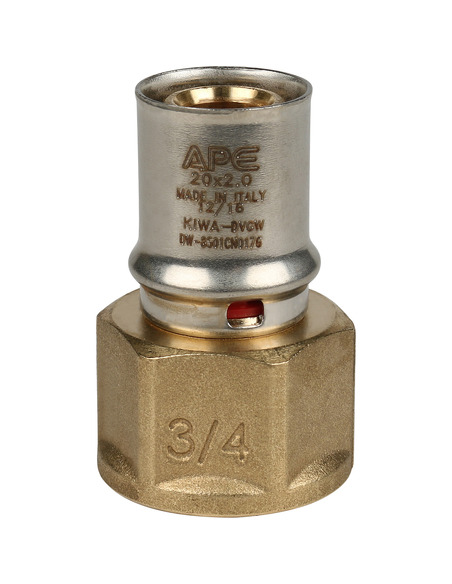 Переходник STOUT 20x3/4" ВР для металлопластиковых труб пресс