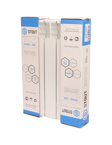 Биметаллический радиатор STOUT Space 500 х5