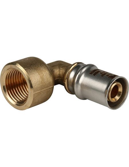 Угольник STOUT 16x1/2" ВР для металлопластиковых труб пресс