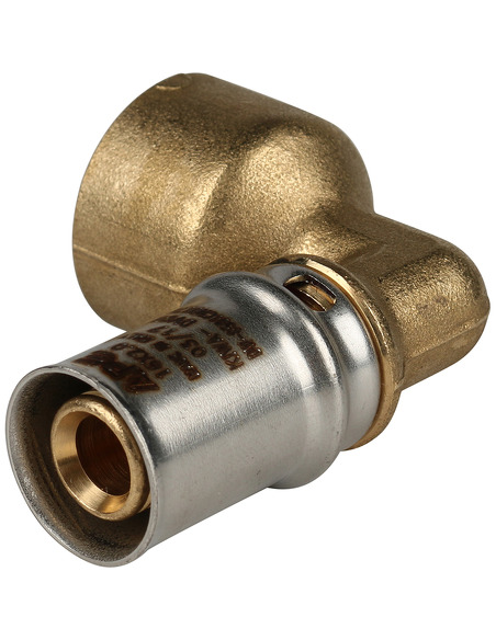 Угольник STOUT 16x1/2" ВР для металлопластиковых труб пресс