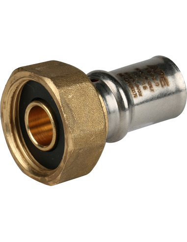 Переходник STOUT 16x3/4" ВР с накидной гайкой для металлопластиковых труб пресс