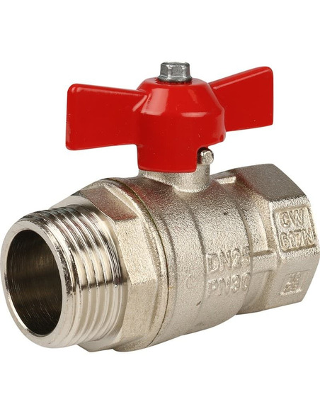 Кран шаровой ITAP IDEAL 093 1" НР-ВР (бабочка)