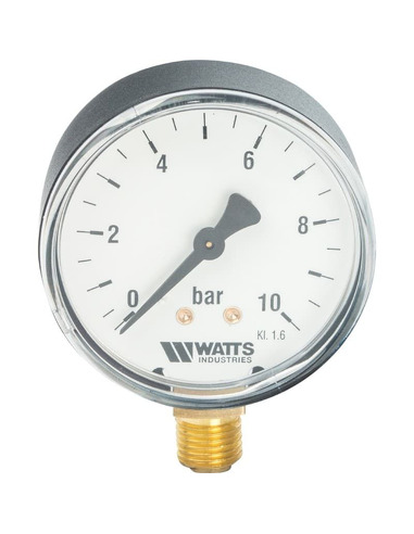 Манометр Watts F+R200 MRP 63 мм, 1/4", 0-10 бар, радиальный