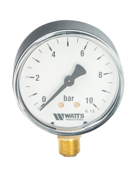 Манометр Watts F+R200 MRP 63 мм, 1/4", 0-10 бар, радиальный