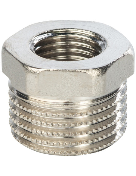 Футорка никелированная STOUT 3/8"х1/4" НР-ВР Футорка никелированная STOUT 3/8"х1/4" НР-ВР
