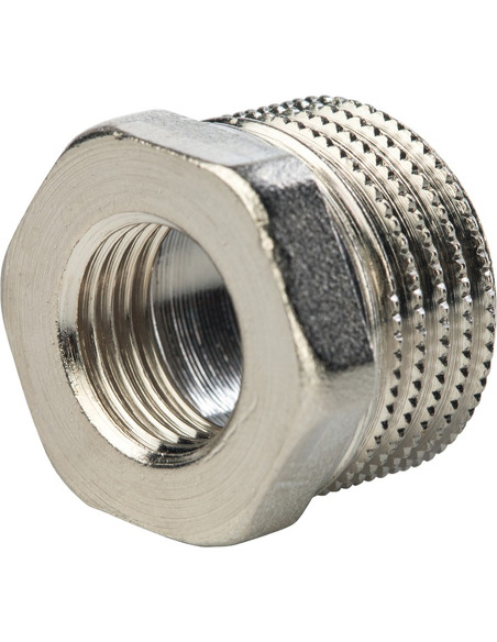 Футорка никелированная STOUT 3/8"х1/4" НР-ВР Футорка никелированная STOUT 3/8"х1/4" НР-ВР