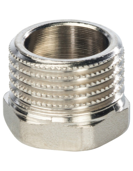 Футорка никелированная STOUT 3/8"х1/4" НР-ВР Футорка никелированная STOUT 3/8"х1/4" НР-ВР