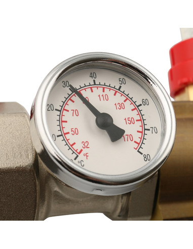 Коллектор STOUT из латуни в сборе с расходомерами 8 вых.