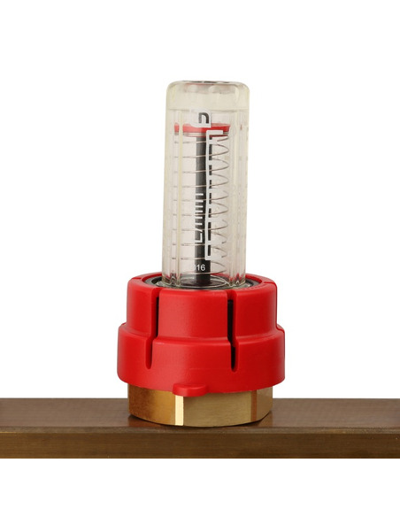 Коллектор STOUT из латуни в сборе с расходомерами 8 вых.