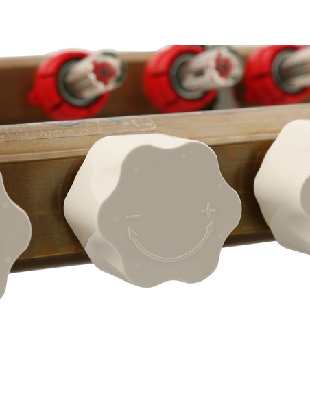 Коллектор STOUT из латуни в сборе с расходомерами 8 вых.