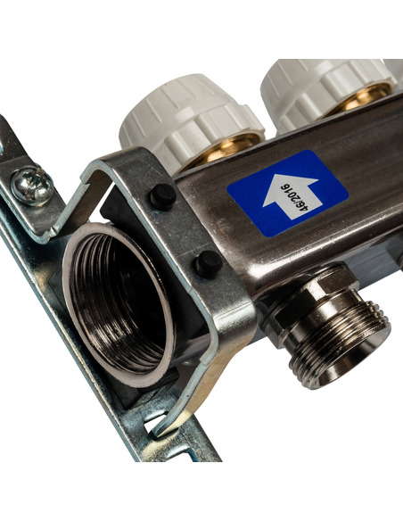 Коллектор STOUT из нержавеющей стали с расходомерами 3 вых.