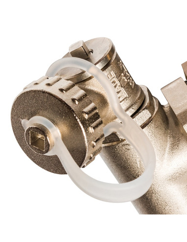 Коллектор STOUT из латуни в сборе с расходомерами 9 вых.