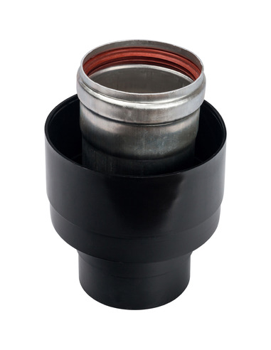 Манжета для перехода STOUT с Ø80 на вертикальное окончание Ø80/125