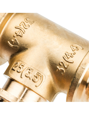 Тройник переходной STOUT 32x25x32 для труб из сшитого полиэтилена