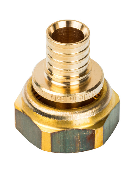 Переходник STOUT 16x3/4" ВР с накидной гайкой для труб из сшитого полиэтилена