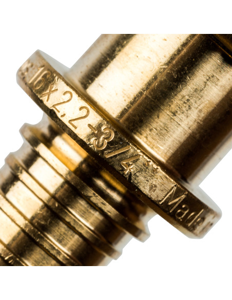 Переходник STOUT 16x3/4" ВР с накидной гайкой для труб из сшитого полиэтилена