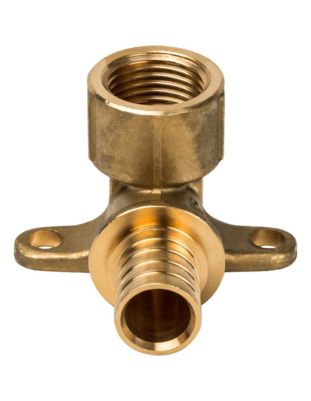 Угольник с креплением STOUT 20x1/2" ВР для труб из сшитого полиэтилена