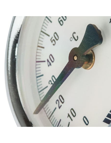 Термометр биметаллический Watts F+R810 TCM 63 мм, 0-120ºС накладной