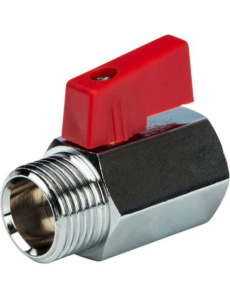 Кран шаровой мини STOUT 1/2" ВР-НР (флажок)