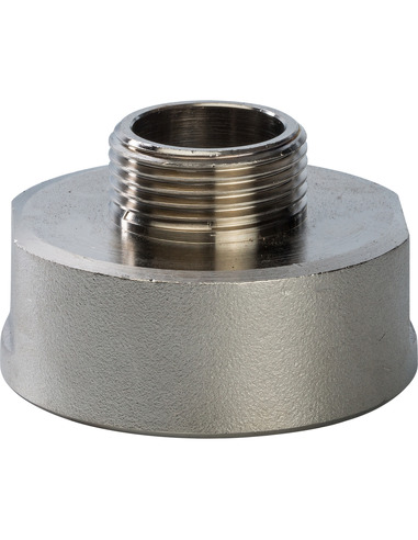 Переходник никелированный STOUT 1 1/2"х3/4" ВР-НР