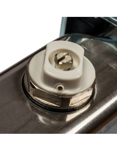 Коллектор STOUT из нержавеющей стали с расходомерами 2 вых. с воздухоотводчиком и сливом