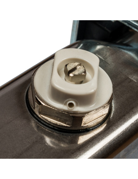 Коллектор STOUT из нержавеющей стали с расходомерами 2 вых. с воздухоотводчиком и сливом