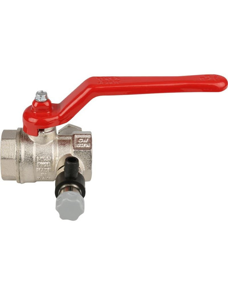 Кран шаровой ITAP 115 3/4" ВР-ВР со спускным клапаном (рычаг)