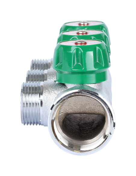 Коллектор регулирующий STOUT 3/4", 3 вых. 3/4" ЕК