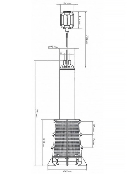 Насос колодезный Джилекс Водомет 55/75 А дф
