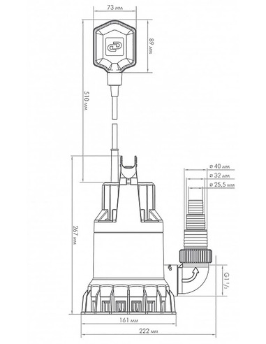 Насос дренажный Джилекс Дренажник 110/8