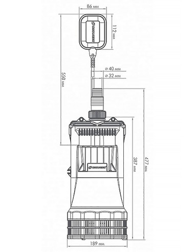 Насос дренажный Джилекс Дренажник 200/25
