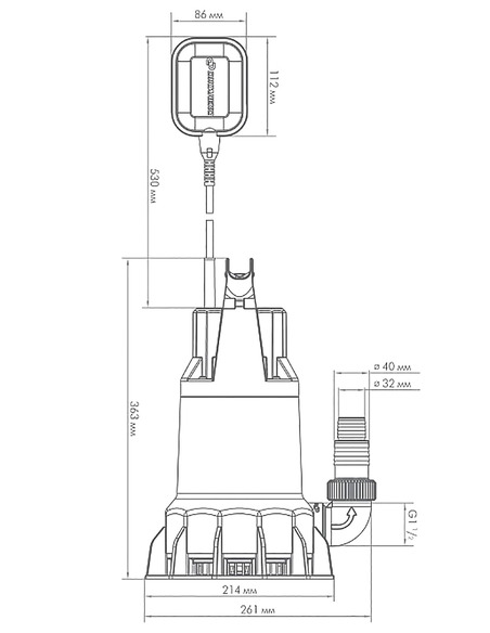 Насос дренажный Джилекс Дренажник 350/17