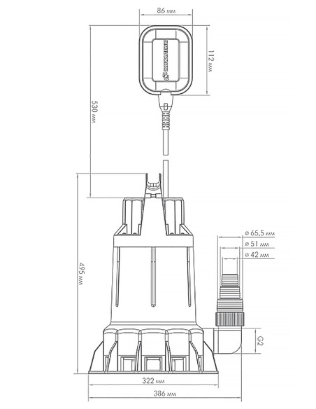 Насос дренажный Джилекс Дренажник 550/14