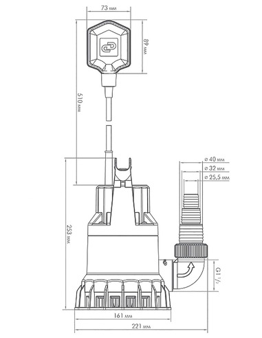 Насос дренажный Джилекс Дренажник 85/6