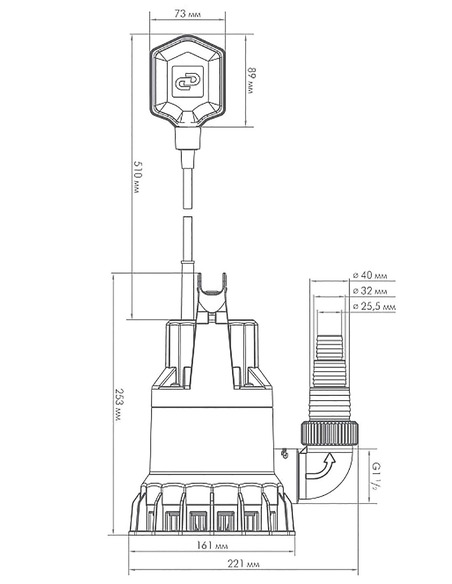 Насос дренажный Джилекс Дренажник 85/6