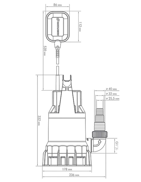 Насос фекальный Джилекс Фекальник 230/8