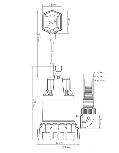 Насос фекальный Джилекс Фекальник 140/6
