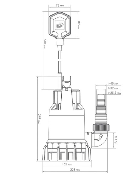 Насос фекальный Джилекс Фекальник 140/6