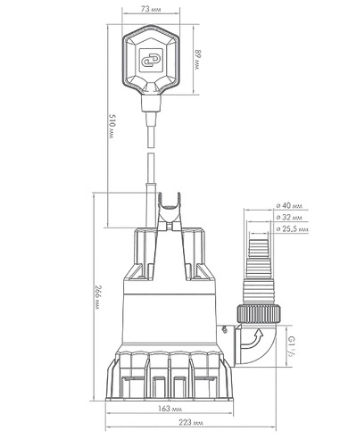 Насос фекальный Джилекс Фекальник 115/5