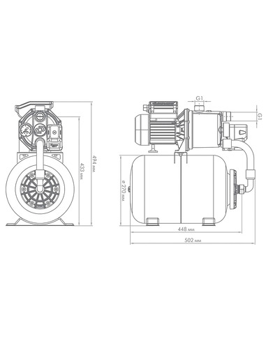 Насосная станция Джилекс Джамбо 60/35 Н-24