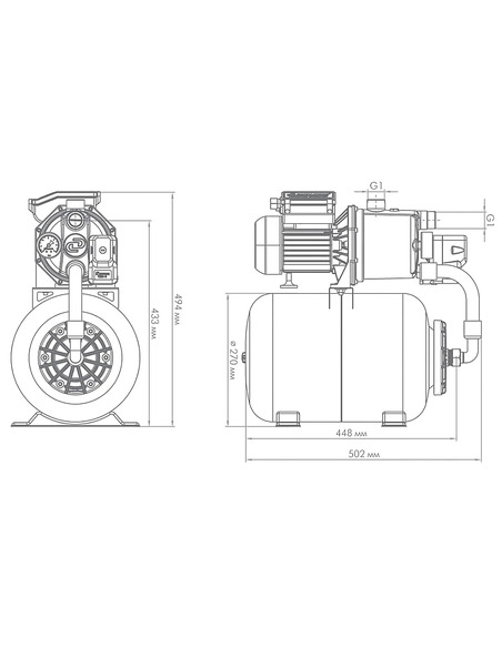 Насосная станция Джилекс Джамбо 60/35 Н-24