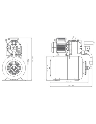 Насосная станция Джилекс Джамбо 60/35 П-24