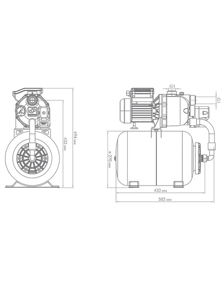 Насосная станция Джилекс Джамбо 60/35 П-24