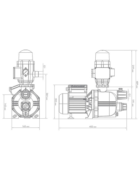 Насосная станция Джилекс Джамбо 60/35 П-К Комфорт
